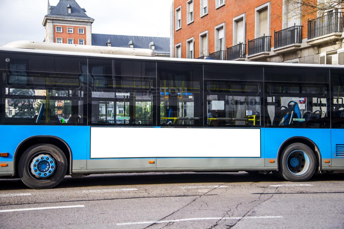 Un autobús en Madrid.
