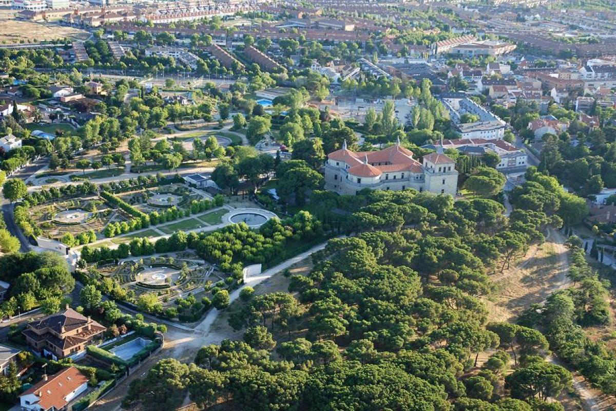 Vista aérea de Villaviciosa de Odón.