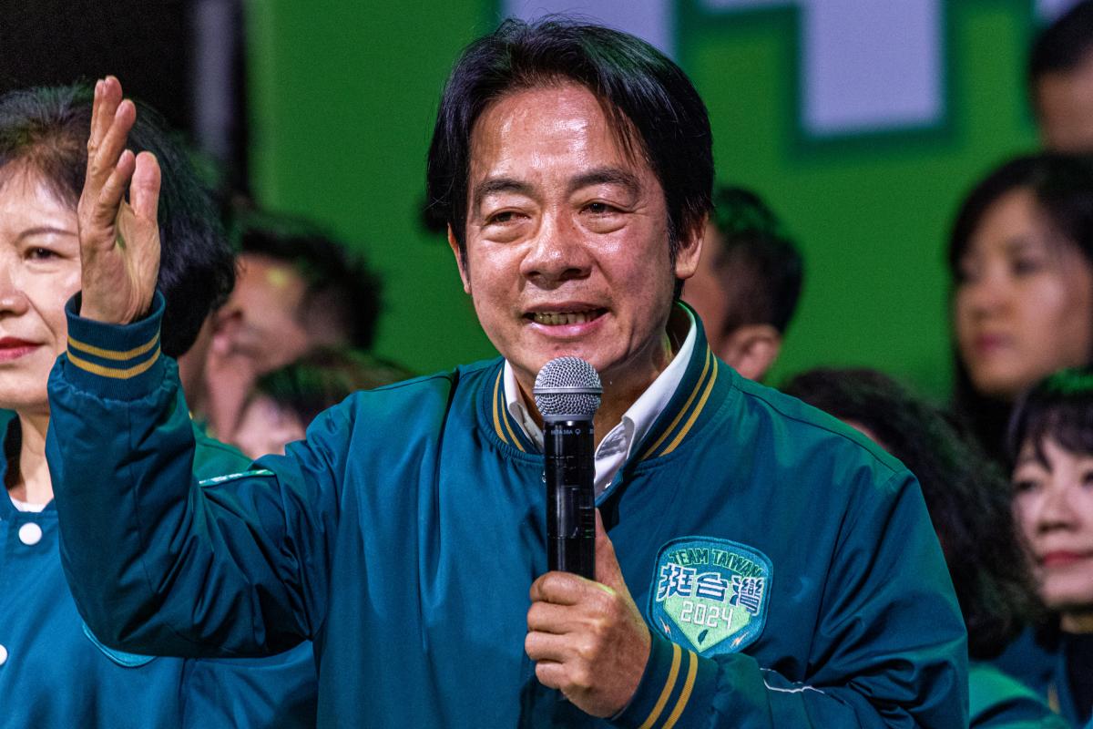 Lai Ching-te, candidato a presidente de Taiwán del gobernante Partido Democrático Progresista (PDP)