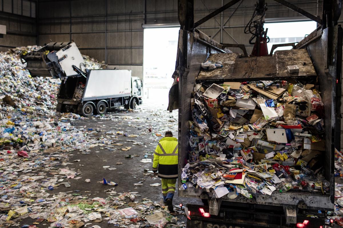 Planta de gestión de residuos.