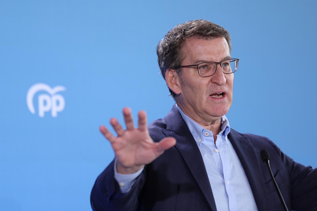 El presidente del Partido Popular y líder de la oposición, Alberto Núñez Feijóo, en una imagen de archivo.