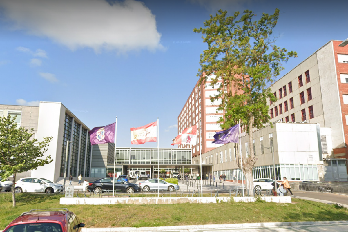 Fachada del Hospital Río Carrión de Palencia, en una captura de imagen de Google Maps.