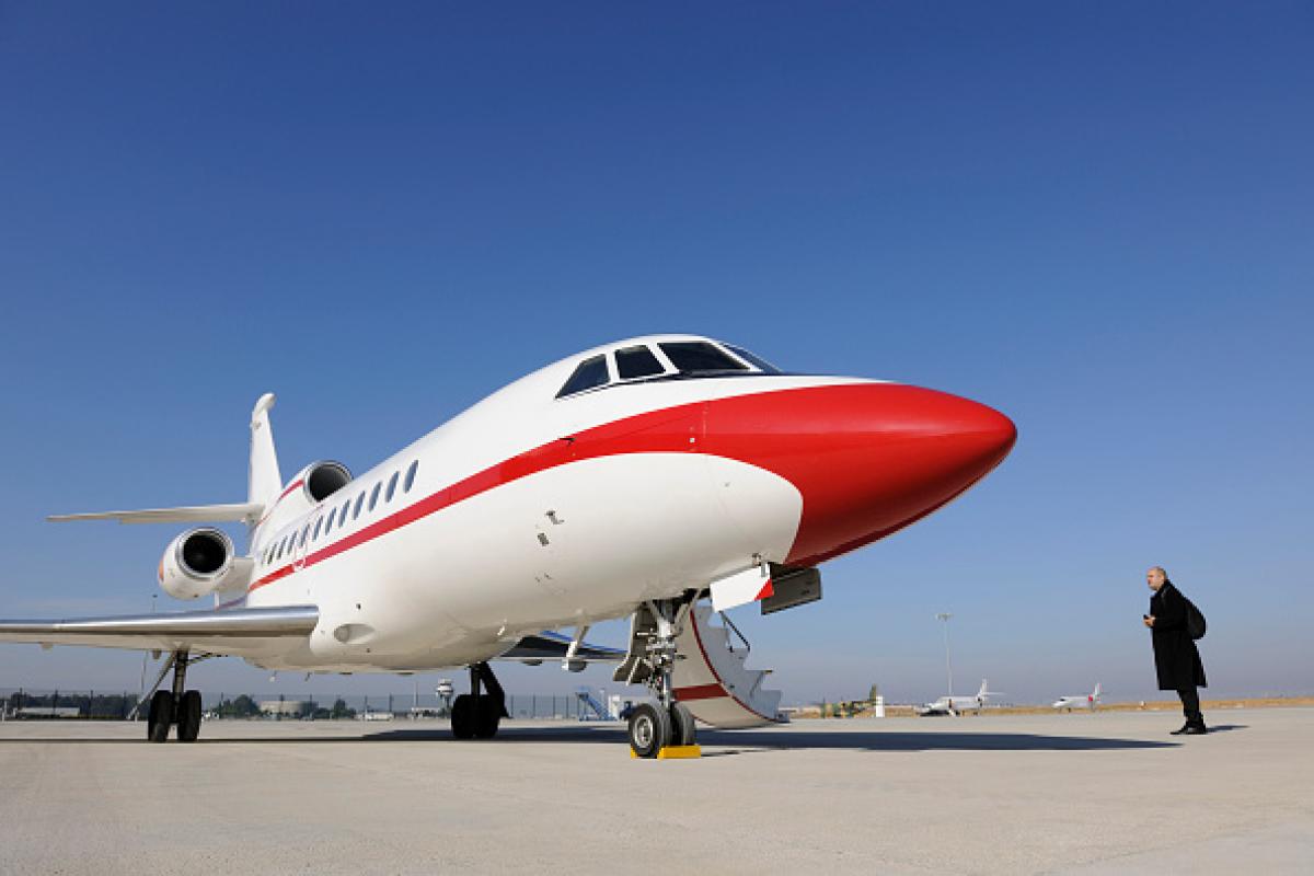 Imagen de archivo de un Dassault Falcon 900, en Sevilla, en 2009.