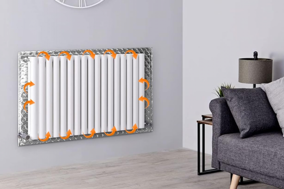 Lámina reflectora para aprovechar al máximo la calefacción y ahorrar en la factura de la luz