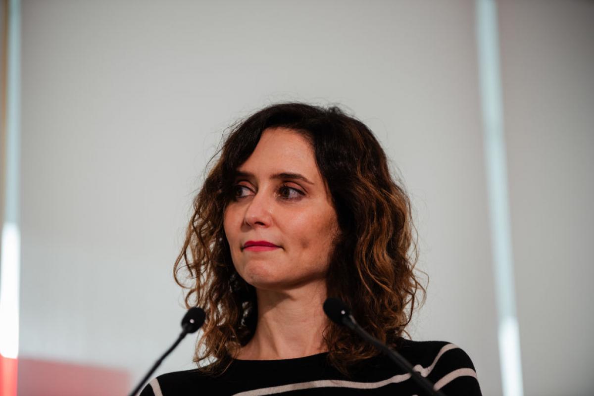 La presidenta de la Comunidad de Madrid, Isabel Díaz Ayuso.