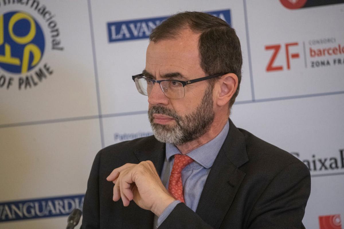 Camilo Villarino, en un acto como jefe de gabinete de Josep Borrell