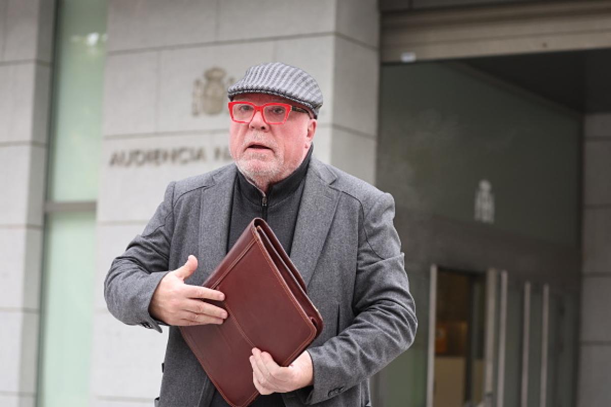El excomisario José Manuel Villarejo, en una imagen de archivo a las puertas de la Audiencia Nacional.