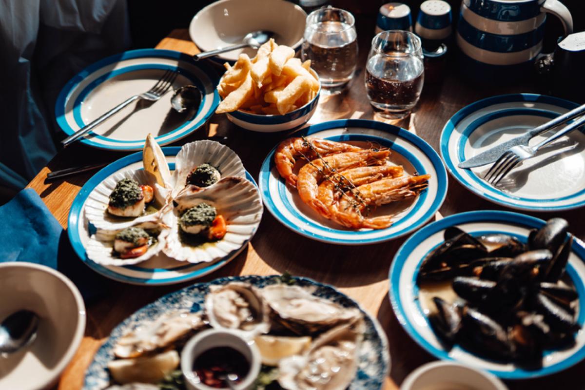 Imagen de archivo de una mariscada.