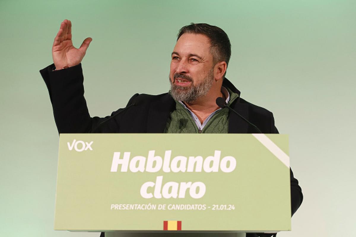 El líder de Vox, Santiago Abascal, en una imagen de archivo.