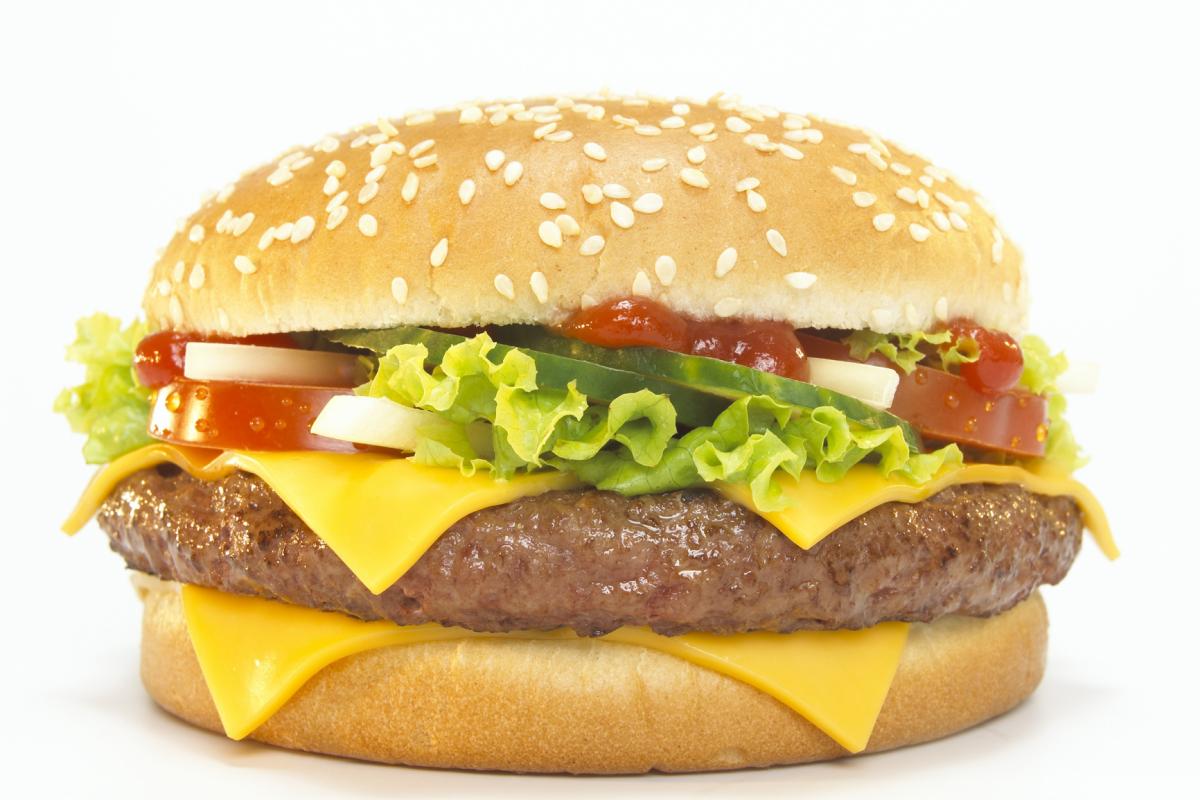 Imagen de una hamburguesa.