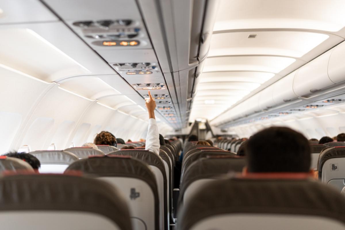 Interior de un avión