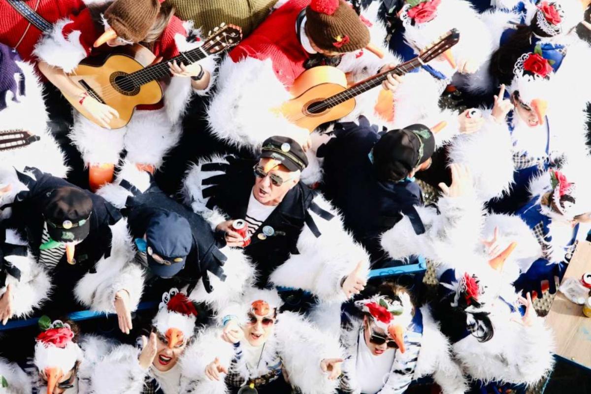 Actuación en pleno Carnaval de Cádiz