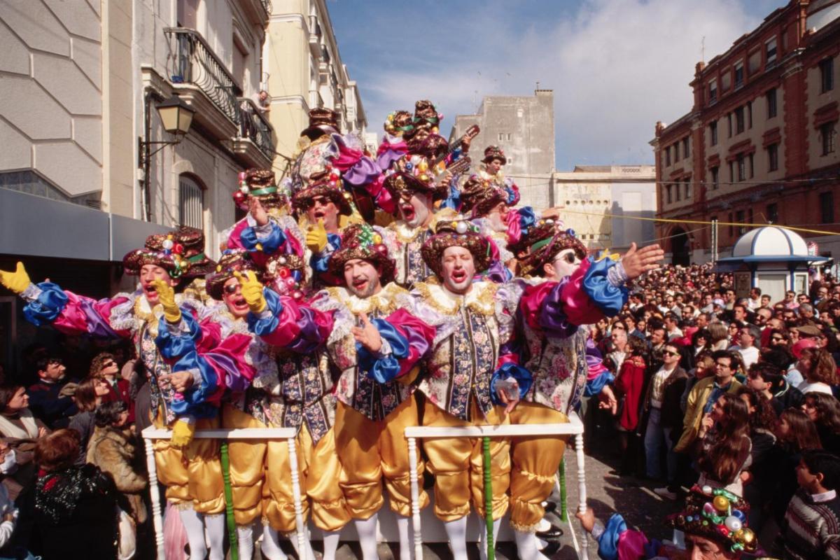 Actuación durante el Carnaval de Cádiz