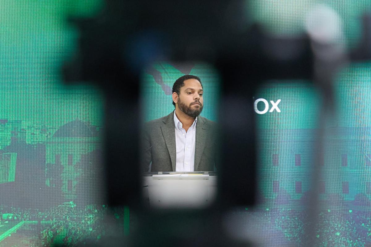 El 'número dos' de Vox, Ignacio Garriga, en una imagen de archivo.