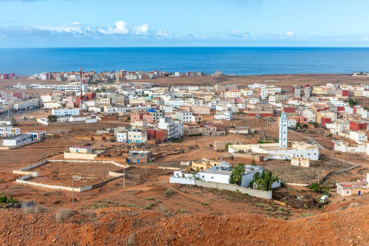 Vista general de la costa oriental de Marruecos.