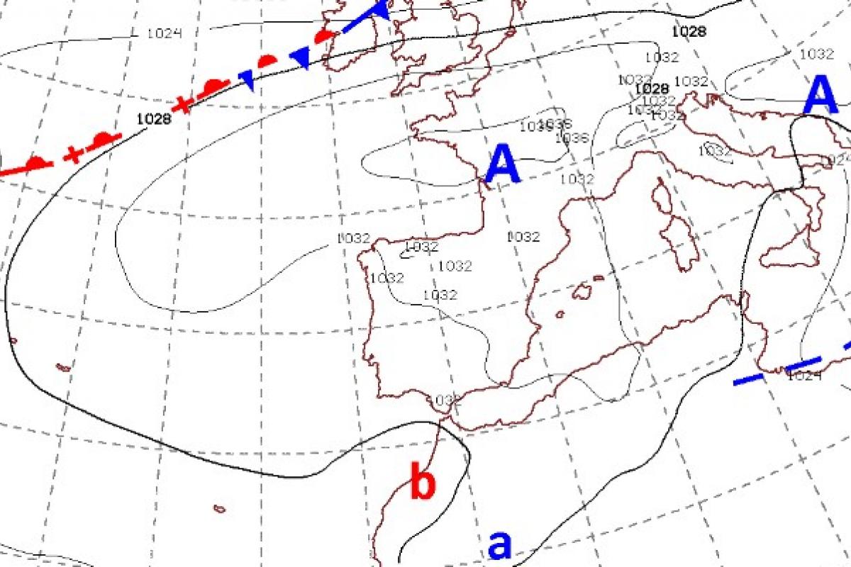Mapa de AEMET de finales de enero de 2024