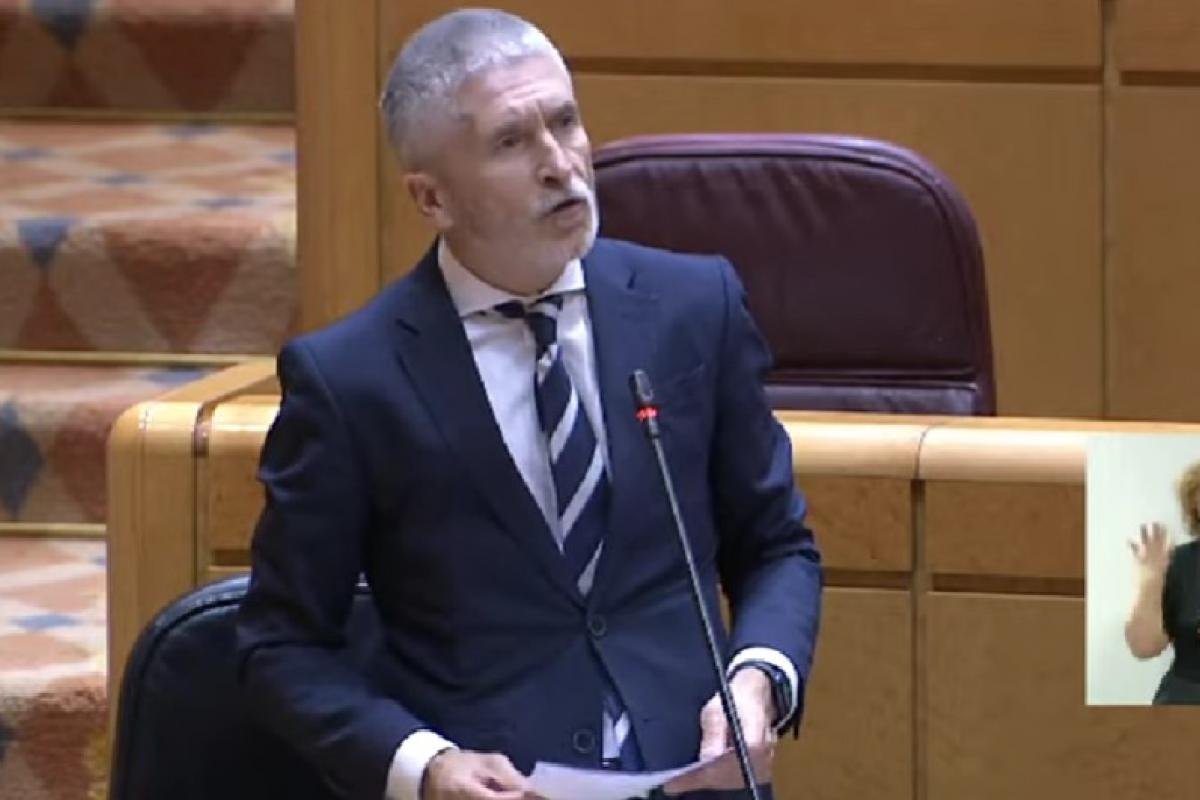 Grande-Marlaska, este martes en el Senado