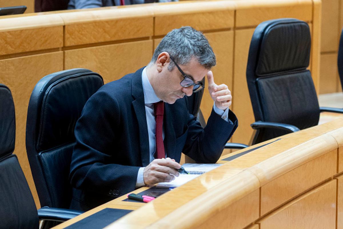 El ministro de Justicia, Presidencia y Relaciones con las Cortes, Felix Bolaños, en una imagen de archivo.