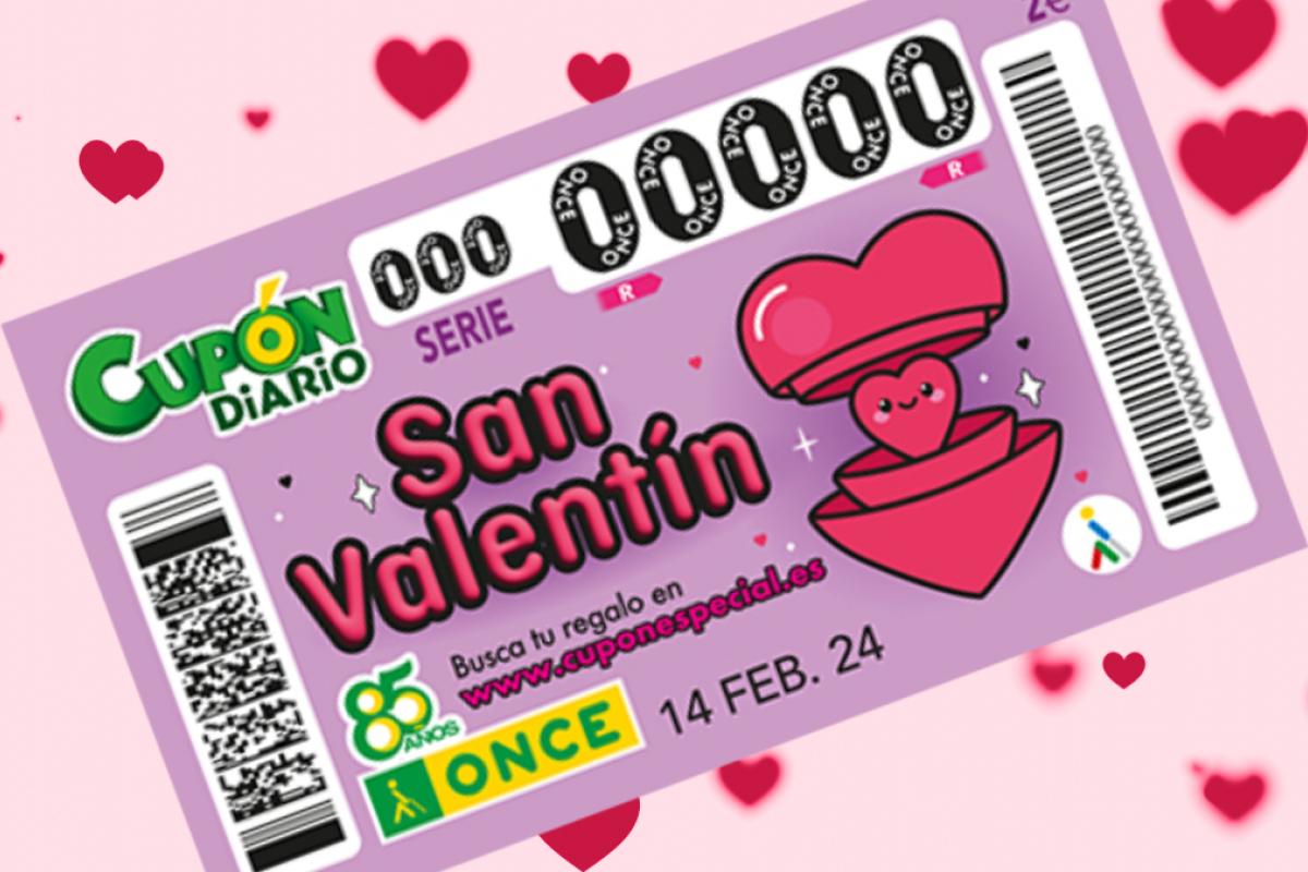 Cupón Extra de San Valentín de la ONCE 2024