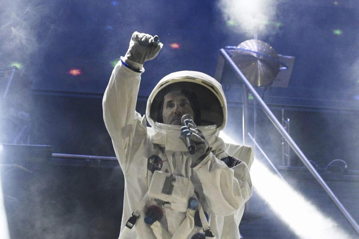 El alcalde de Ourense, Gonzalo Pérez Jácome, disfrazado de astronauta.