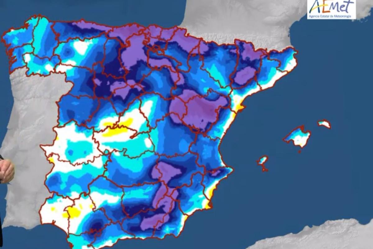 Mapa de AEMET para este viernes