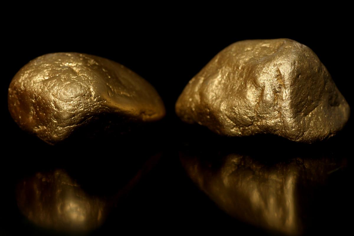 Pepitas de oro gigantes.