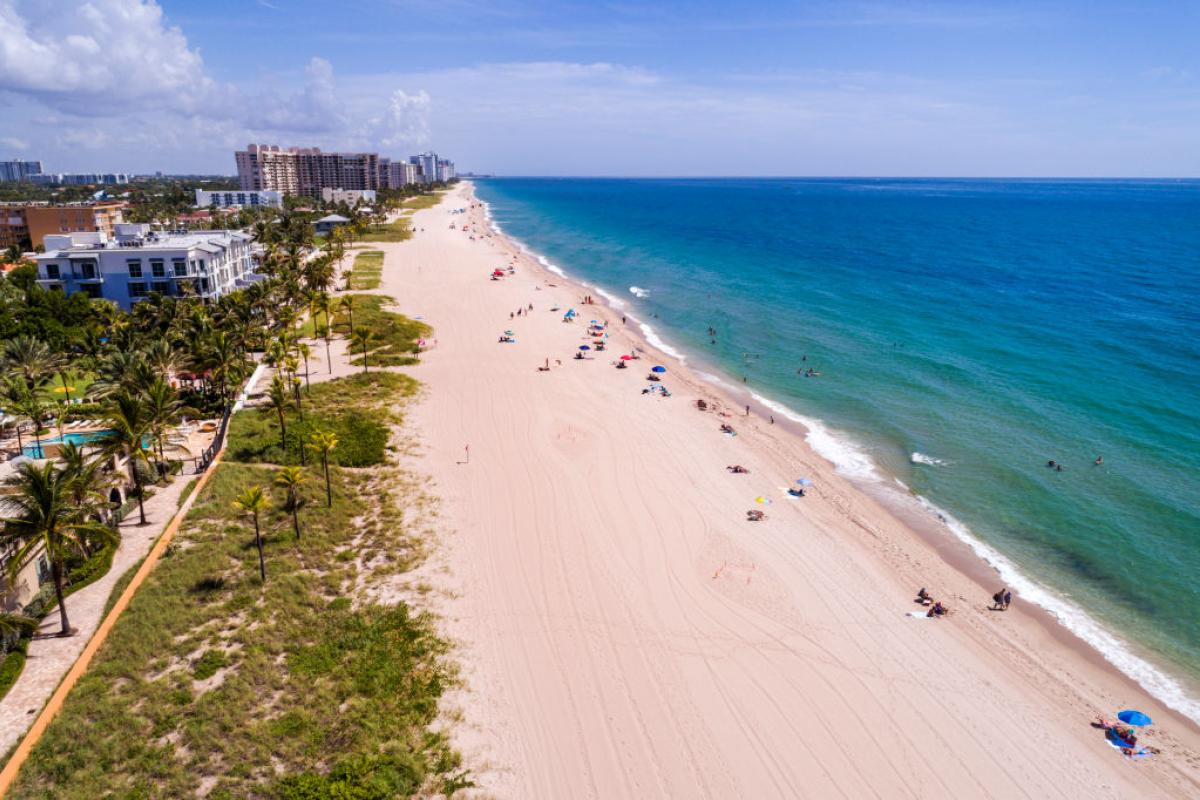 Imagen de archivo de la playa Lauderdale-by-the-Sea de Florida, donde tuvo lugar el suceso