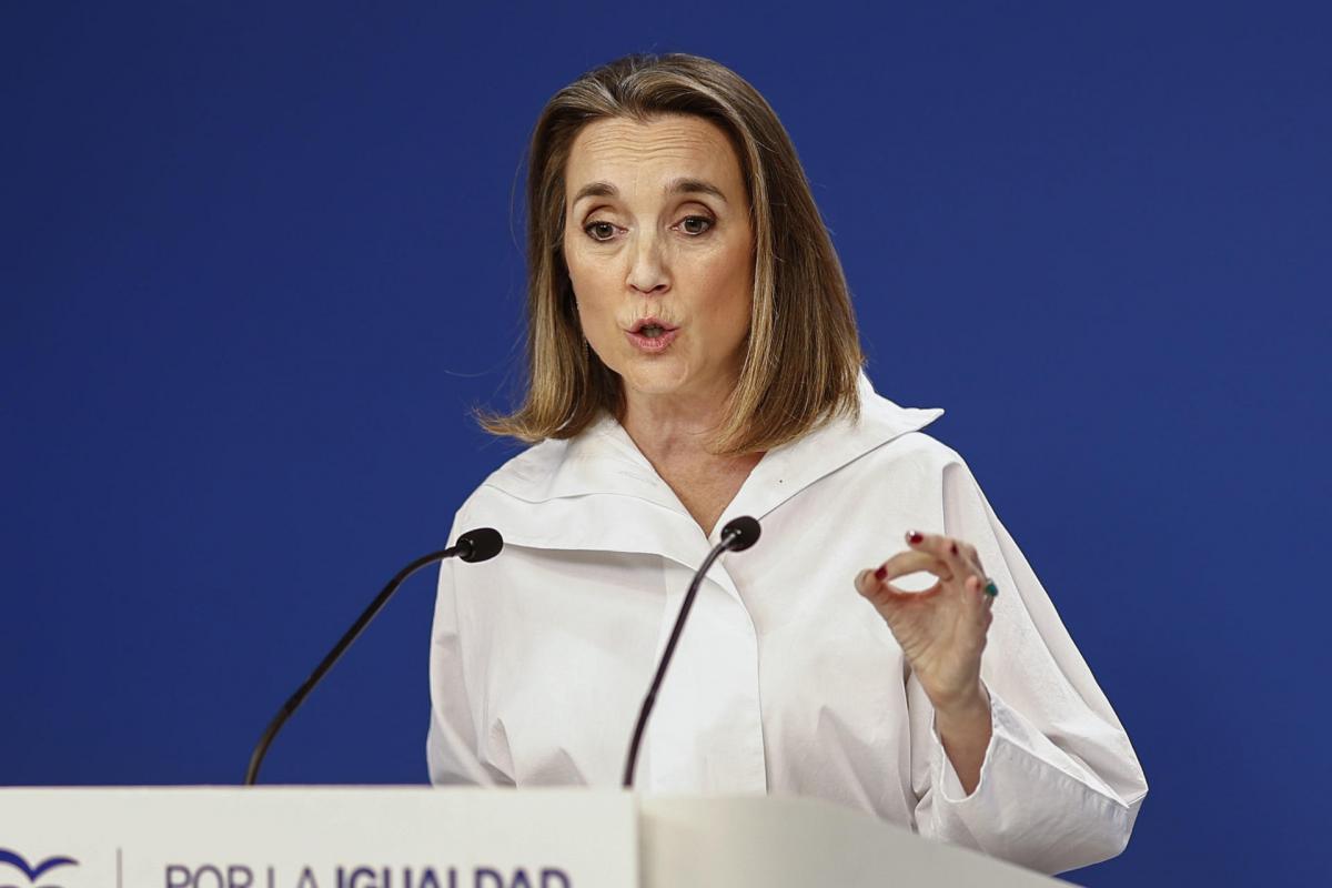 La secretaria general del PP, Cuca Gamarra, en una imagen de archivo.