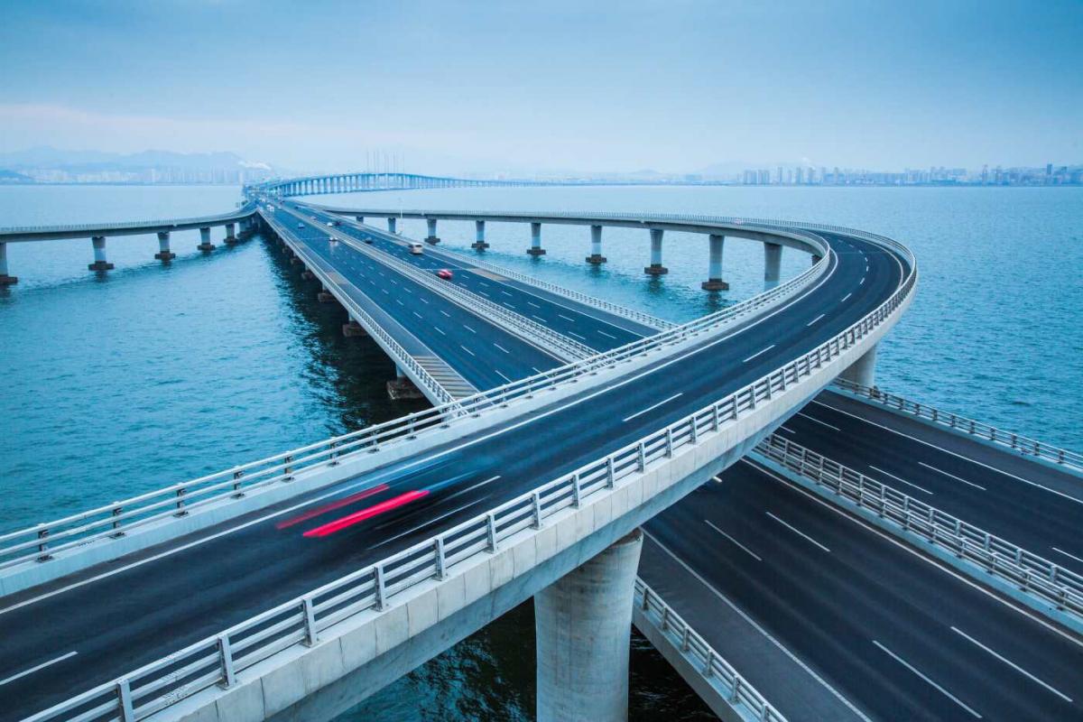 Puente de la bahía de Jiaozhou en China