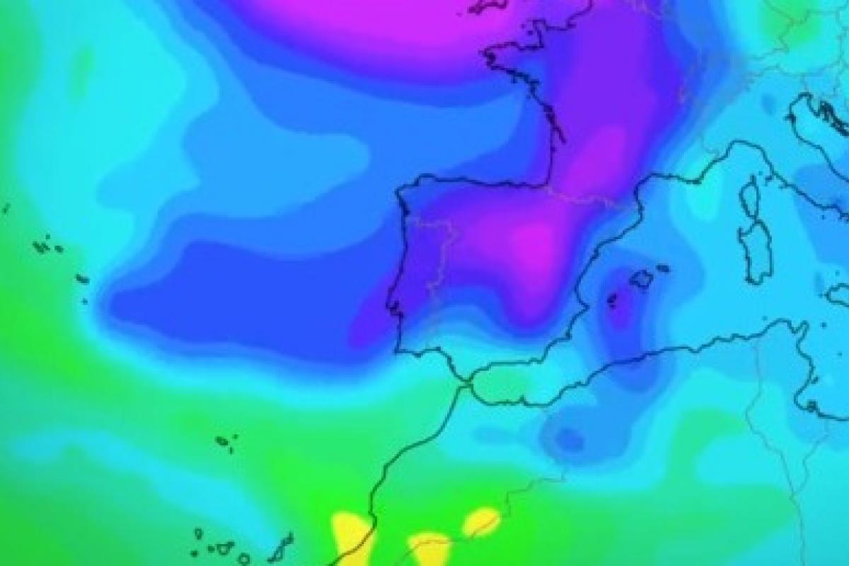 Mapa de la previsión meteorológica