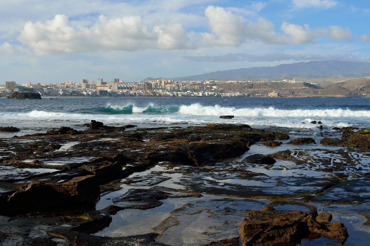 Playa de El Confital, en Las Palmas de Gran Canaria