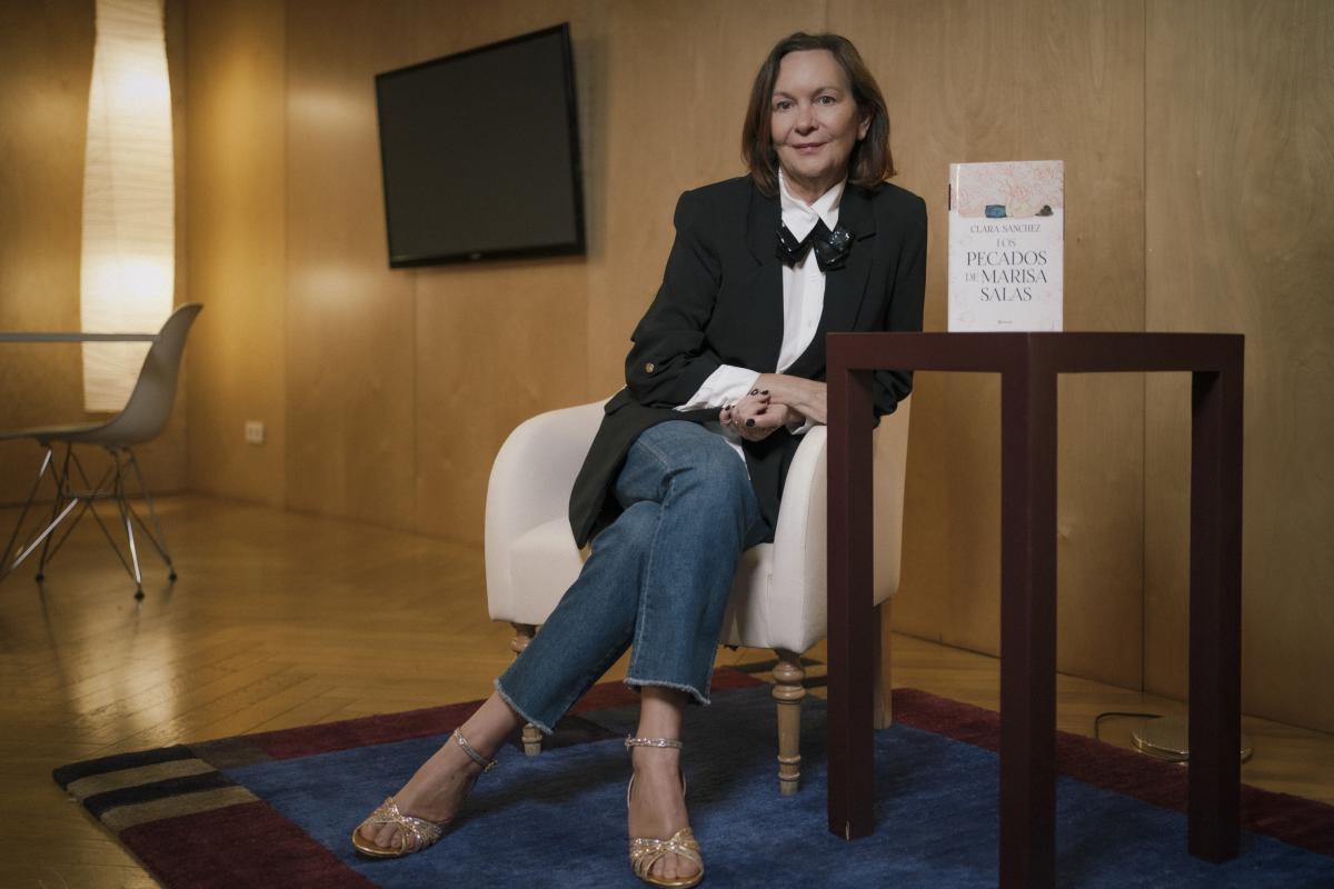 Clara Sánchez el día de la presentación de su novela 'Los pecados de Marisa Salas'.