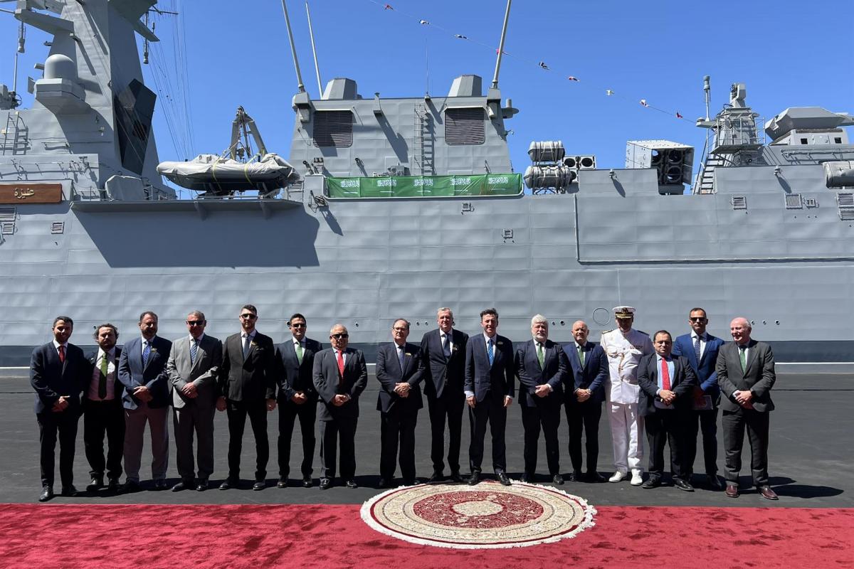 Acto de entrega de la corbeta a la Real Marina de Arabia Saudí en Jeddah