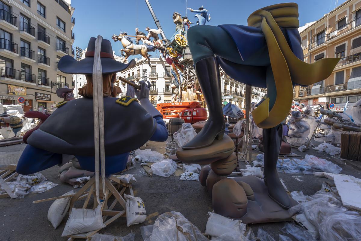 Fallas de Valencia en una edición anterior.
