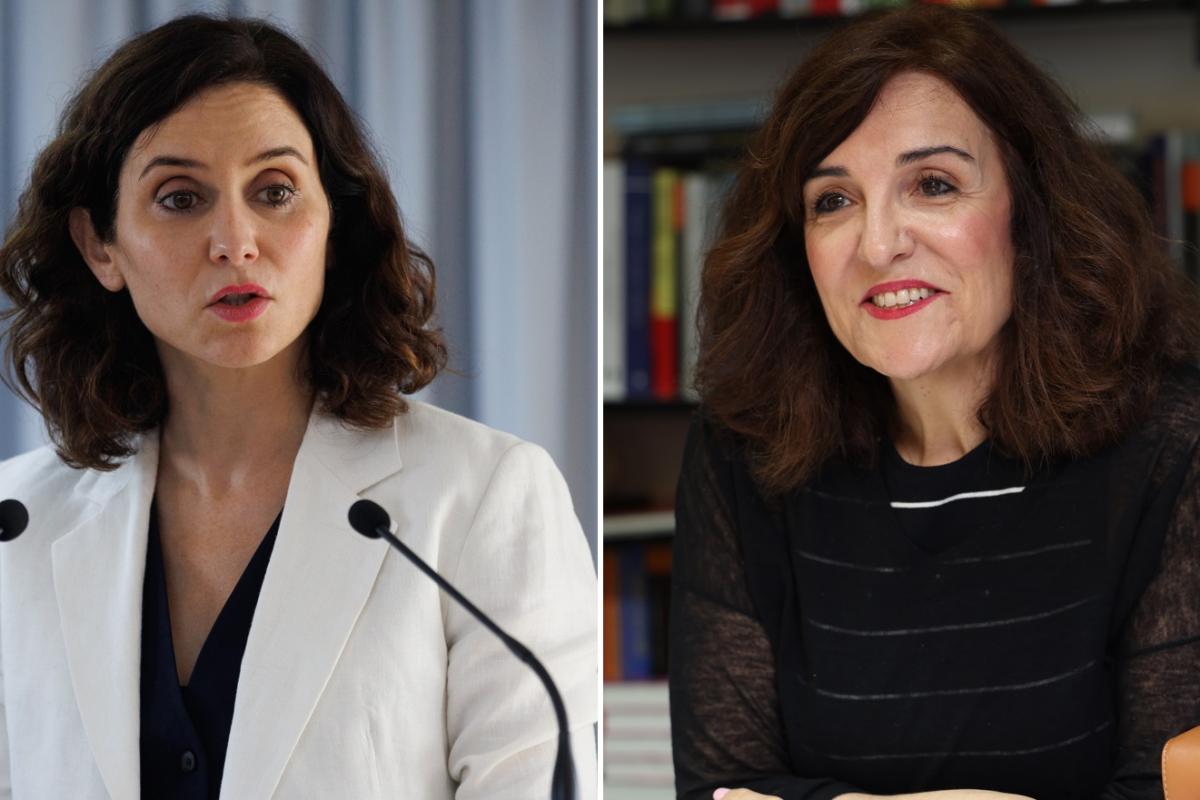 Isabel Díaz Ayuso y Elvira Lindo