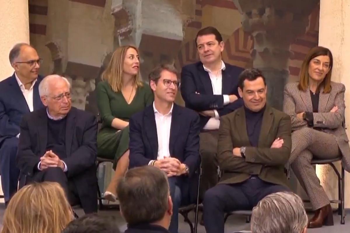 La reacción de María Guardiola al lapsus de Feijóo.