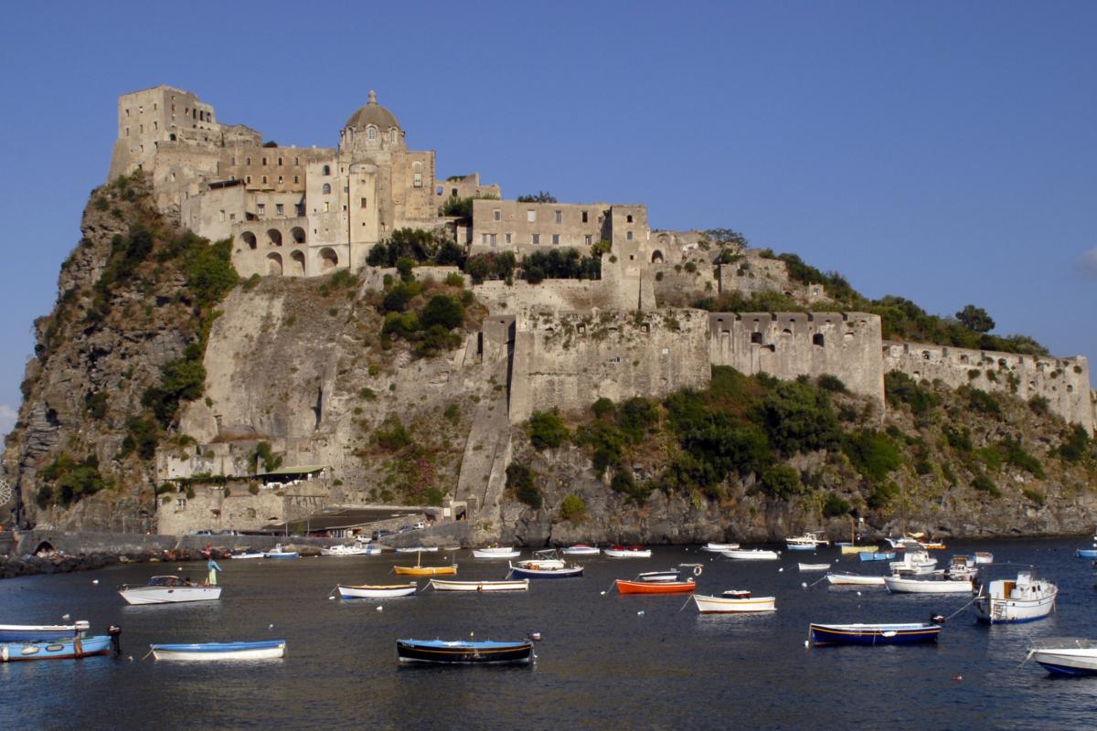 El Castelo Aragonese en la isla de Ischia.