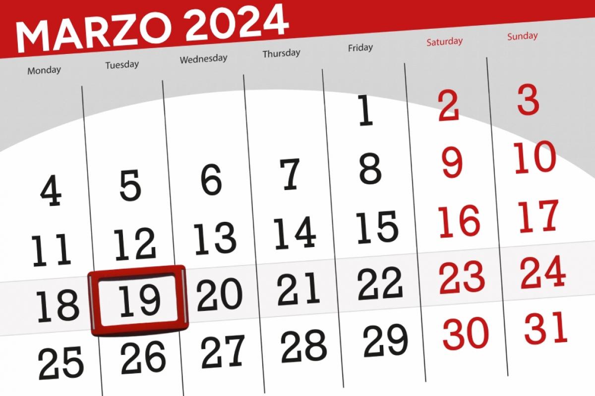 Festivo 19 de marzo, día de San José