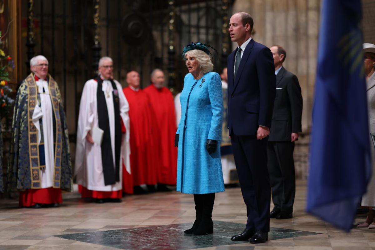 La reina Camila y Guillermo de Inglaterra han presidido el servicio religioso por el Día de la  Commonwealth en la abadía de Westminster.