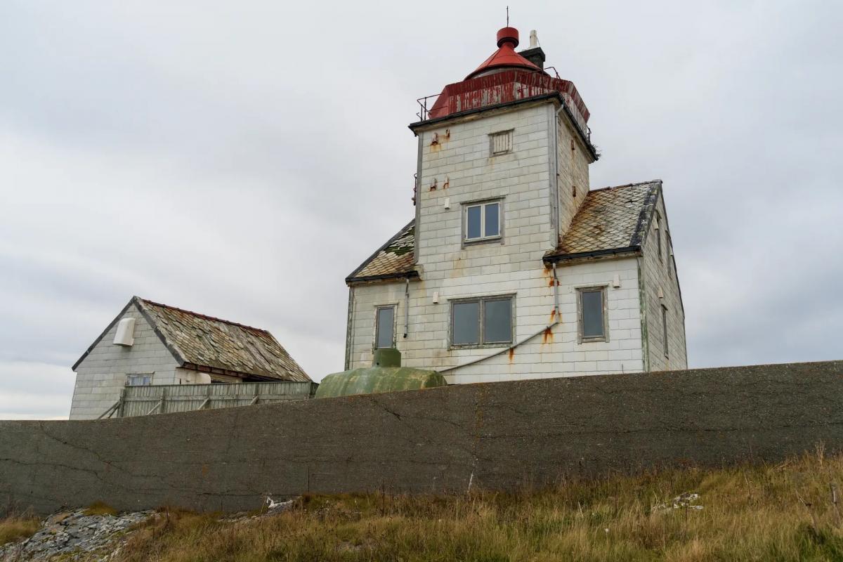 Detalle de la vivienda en el islote de Skalmen, a la venta.