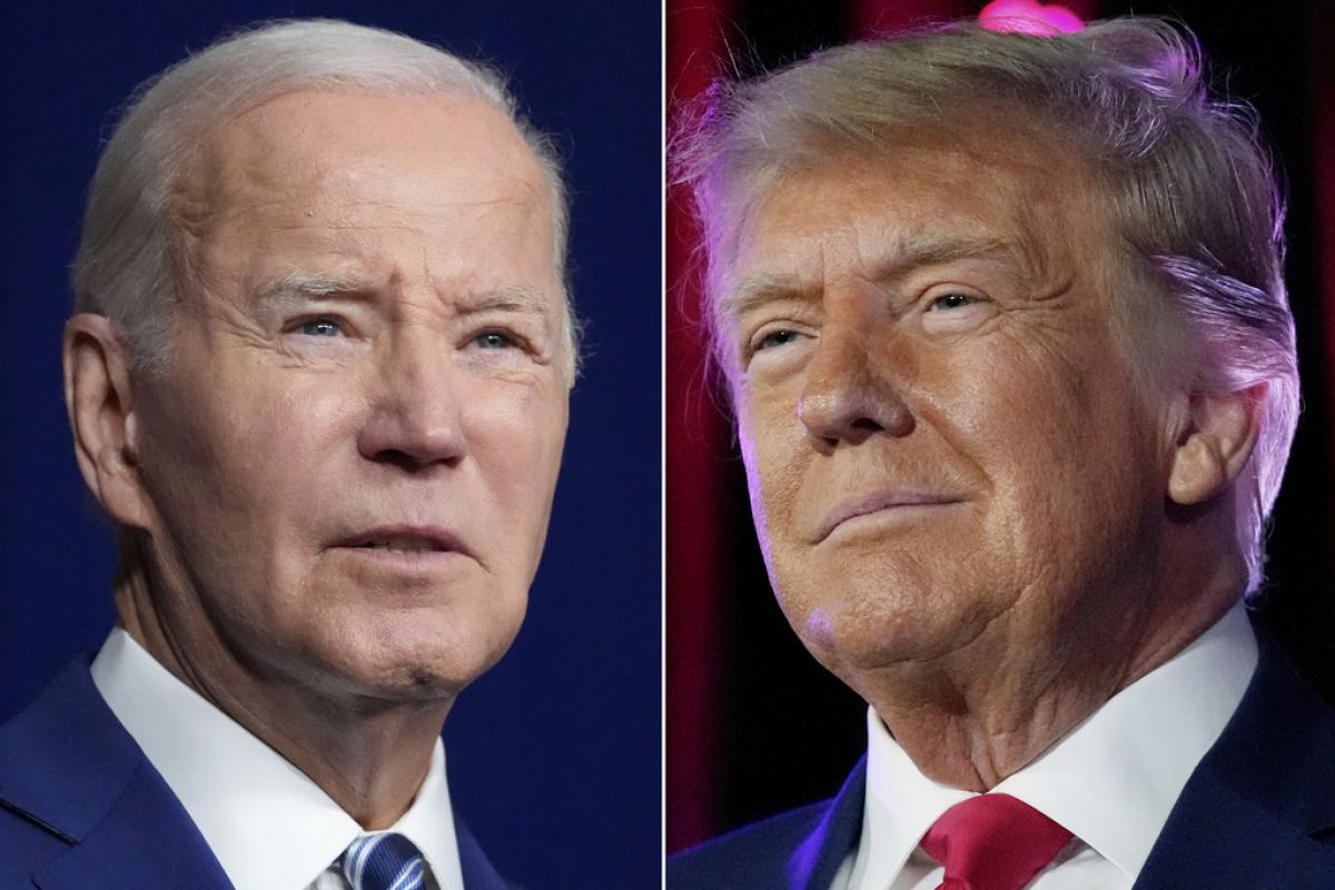 A la izquierda, el candidato del Partido Demócrata, Joe Biden y a la derecha, el candidato del Partido Republicano, Donald Trump.
