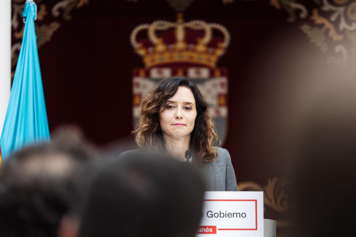 La presidenta de la Comunidad de Madrid, Isabel Díaz Ayuso.