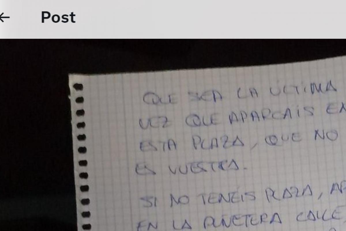 La nota que ha dejado @el_gen_martinez a un vecino