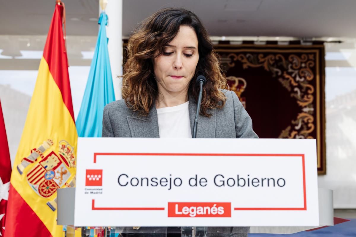 La presidenta de la Comunidad de Madrid, Isabel Díaz Ayuso.