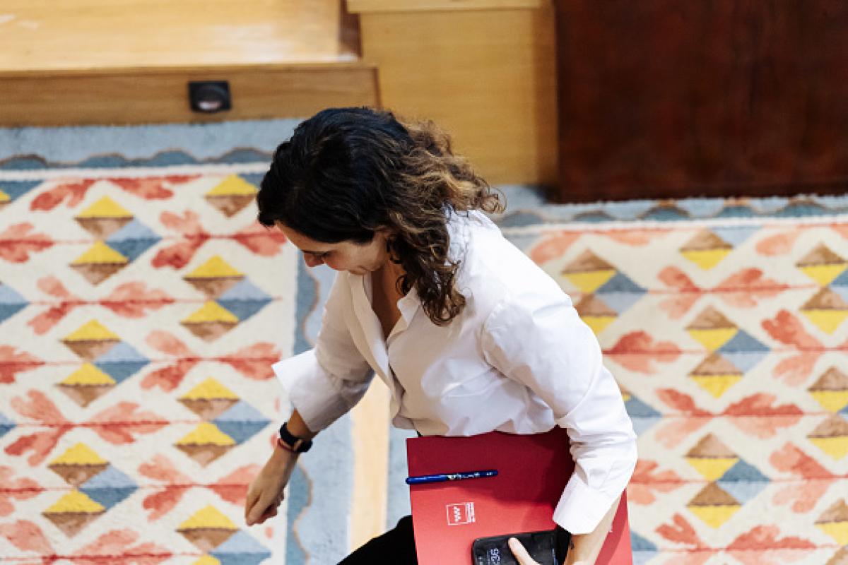 La presidenta de la Comunidad de Madrid, Isabel Díaz Ayuso, en una imagen de archivo.