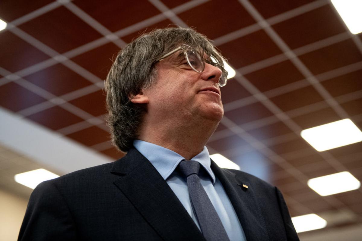 Carles Puigdemont, en el simbólico rincón de Elna (Francia)