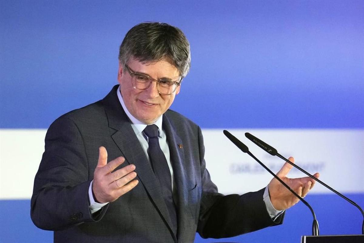 Comparecencia de Puigdemont en Elna