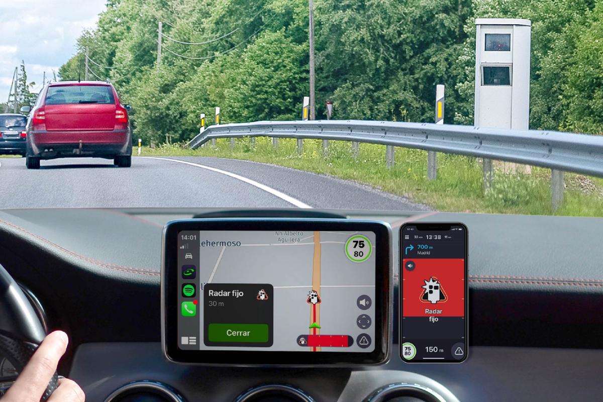 Coyote avisa de los radares fijos, móviles, de tramo, cinturón, semáforo y teléfono móvil.