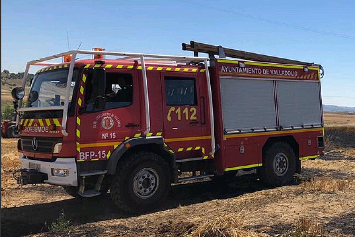 Imagen de archivo de un camión de los bomberos vallisoletanos.