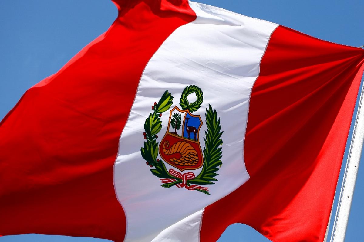 Bandera de Perú.